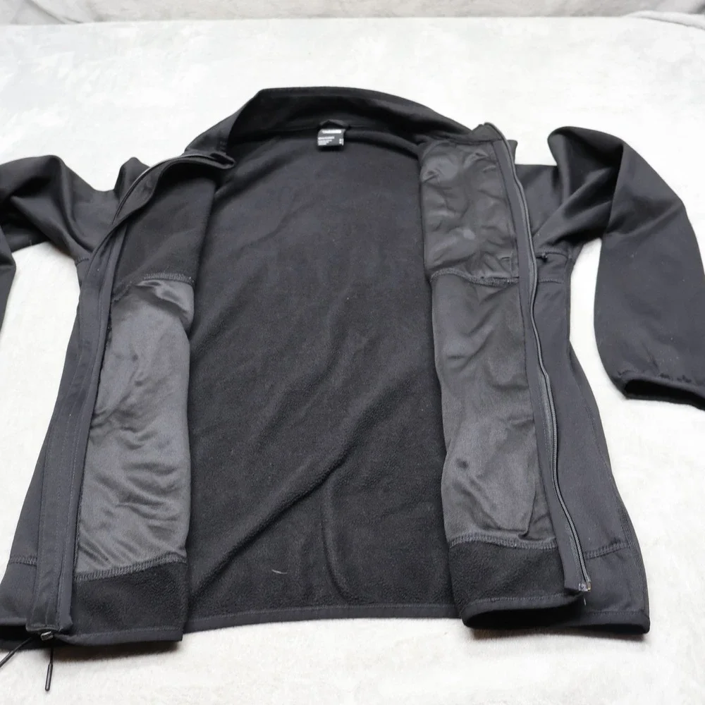 North Face Jacket Mens Medium Black Fleece Canyonlands Full Zip Outdoor Hiking